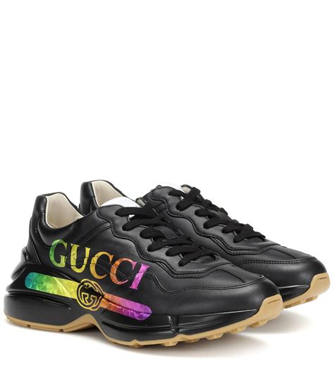 rhyton gucci black snakeskin